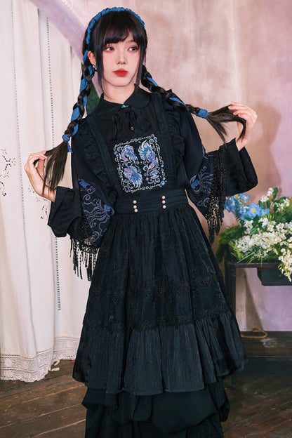 Embroidered Lace Overskirt