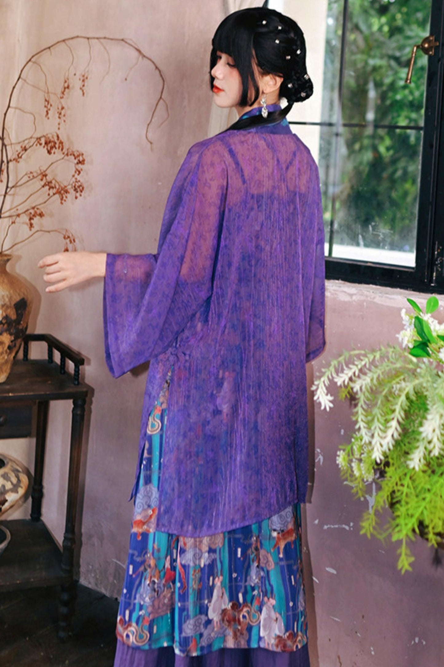 Sea of Clouds Fantasy Cami Dress + Cardigan