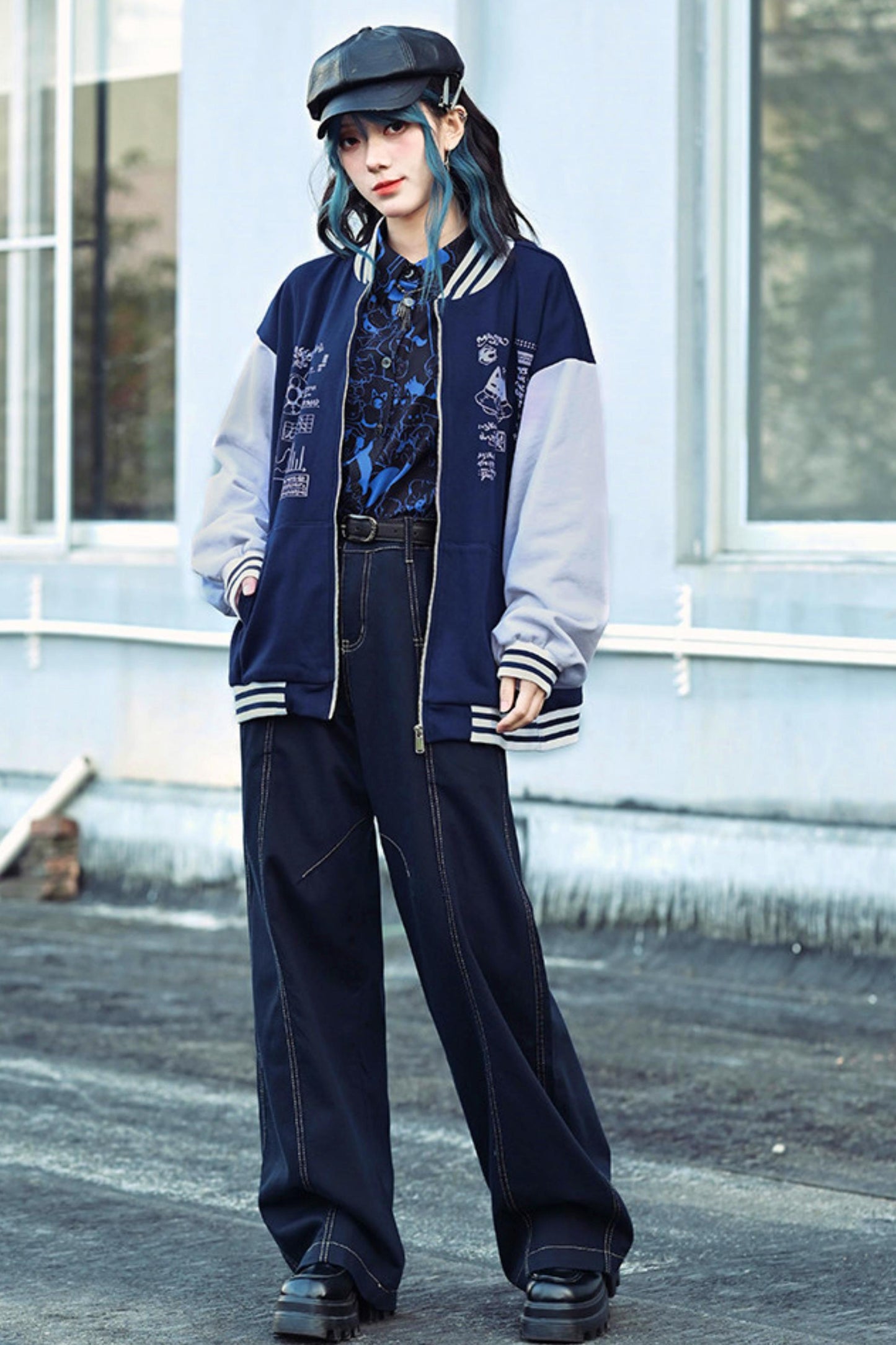 Stellar Meow Full Print Blouse