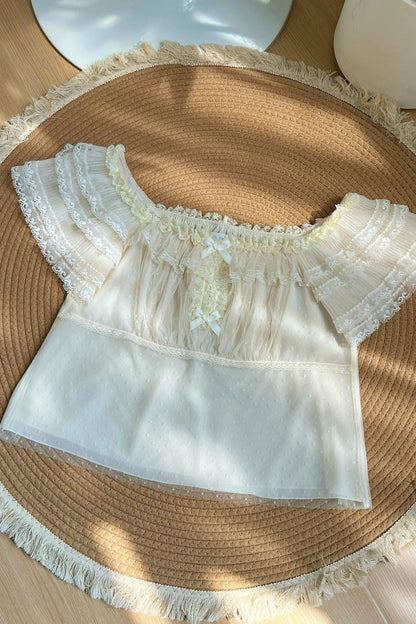透けフリルお姫様トップス