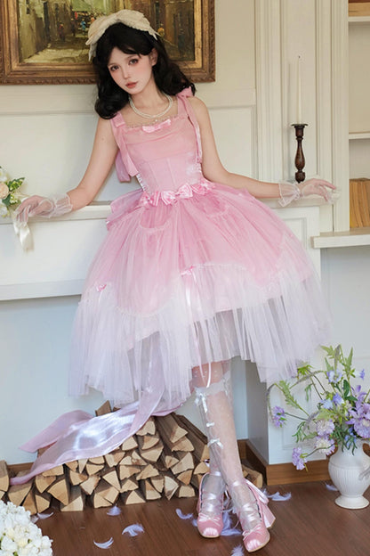 バブルシーヘリンボーンロリータジャンパースカートロリータセットアップ