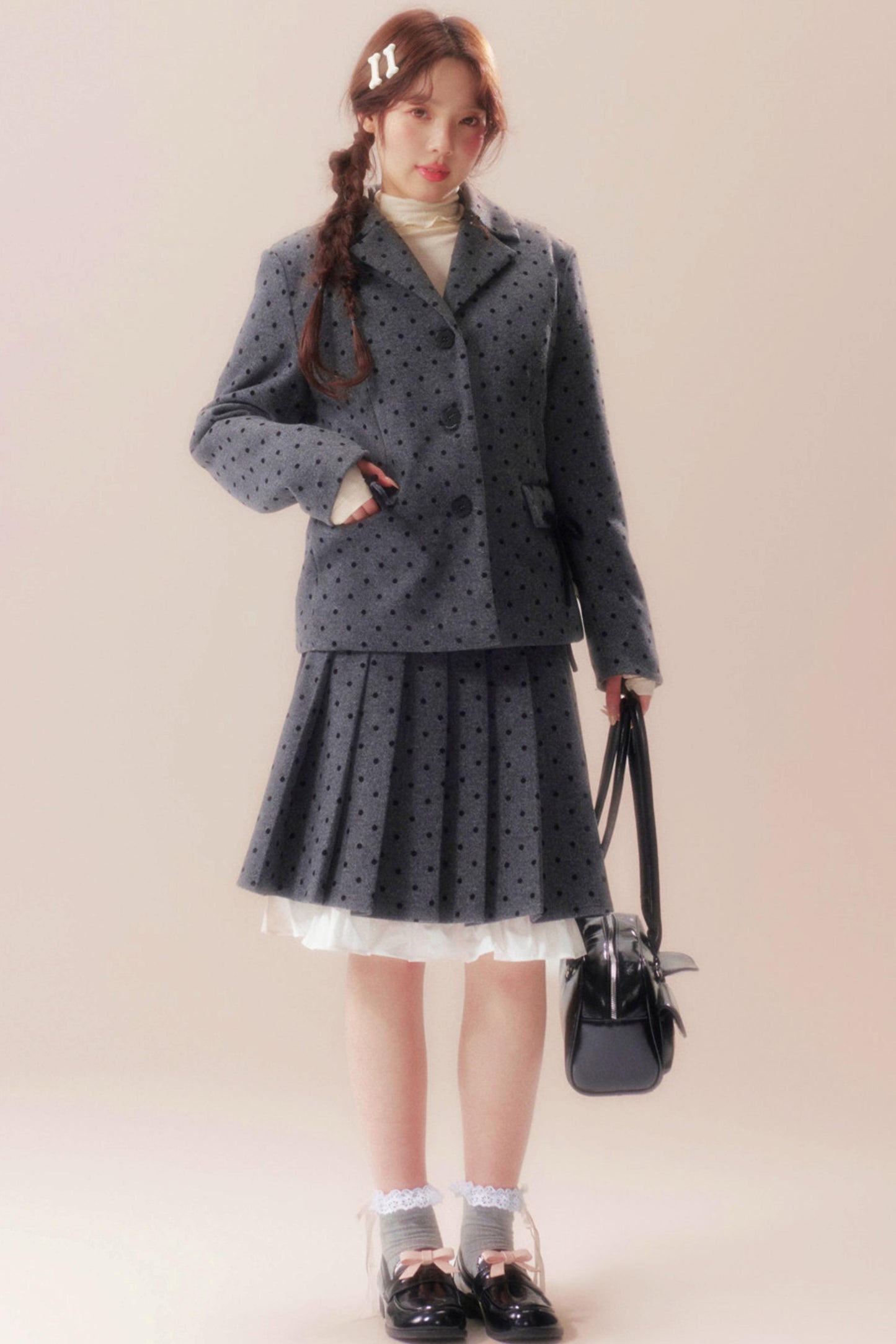 Soft A-line Riverside Pleated Skirt