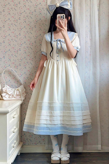 Classic Marine Lolita Dress + Accessories