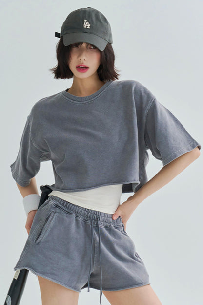 Top de Ocio Lavado + Pantalones Cortos