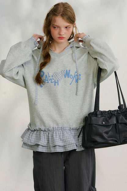 루즈 스위트 후드 스웨트셔츠