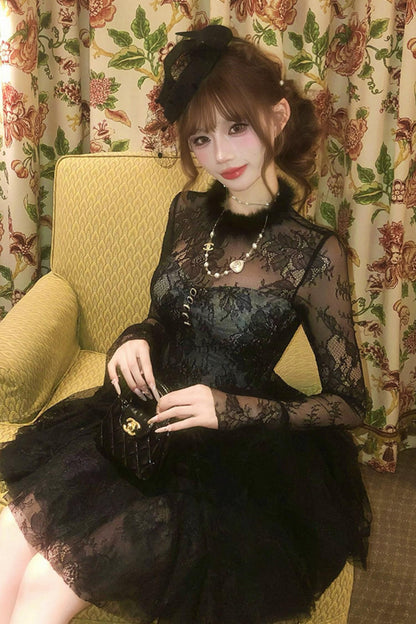 フレンチエレガンスフィッシュテールドレス