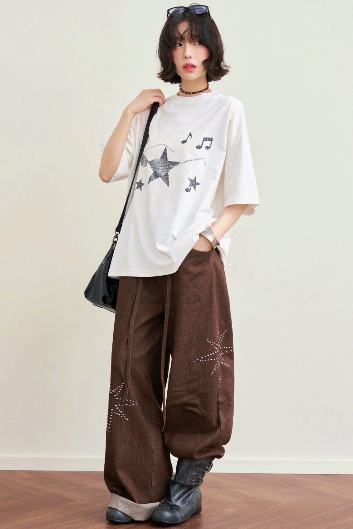 Gravity Museum Printed Top