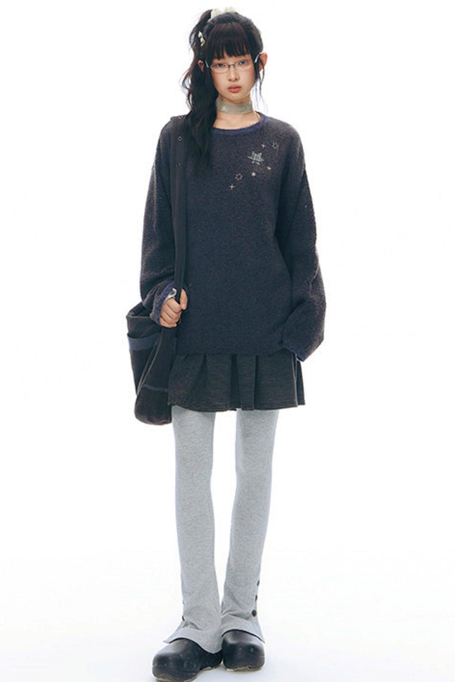 スリムスリットヘムレギンス