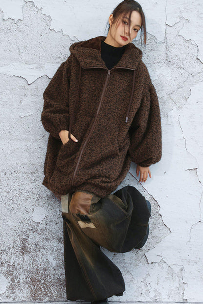 Popcorn lantern sleeve jacket