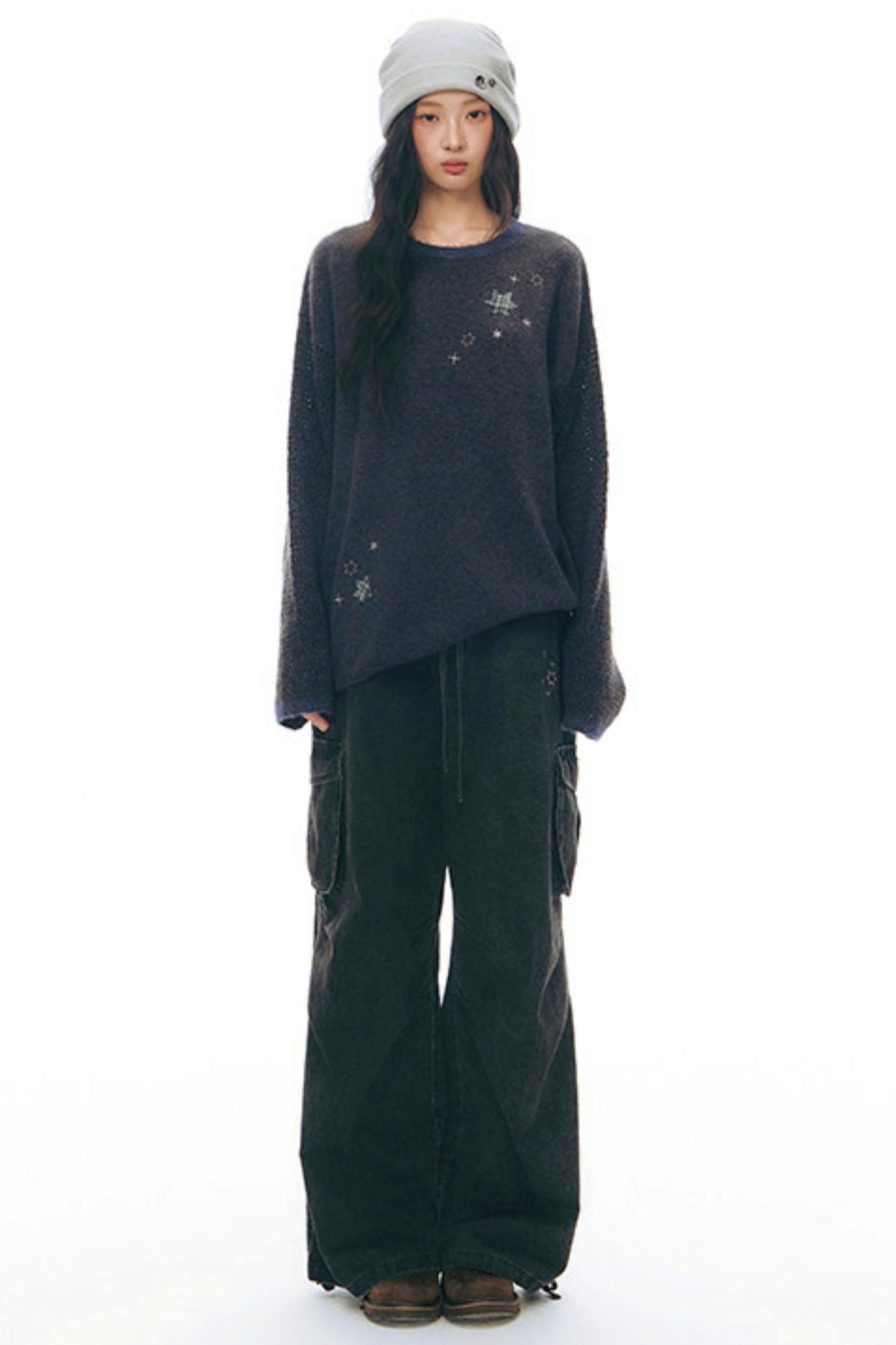 レトロワークウェアルーズパンツ