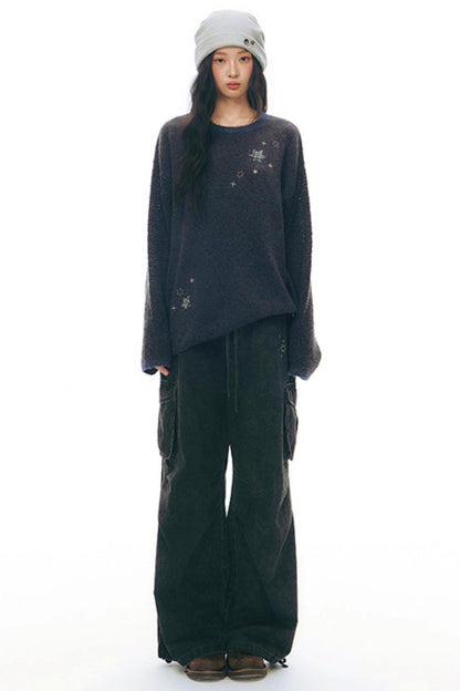 レトロワークウェアルーズパンツ