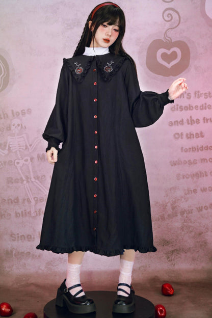 伊甸刺绣蕾丝连衣裙