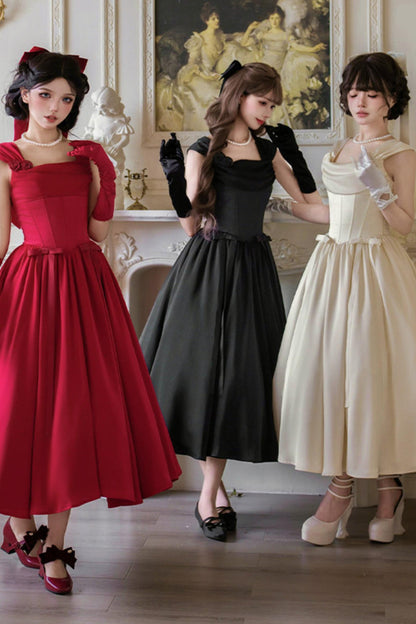 Retro Classic Waisted Dress + Accessories