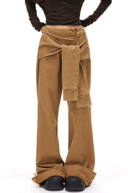 Retro Washed Cargo Pants