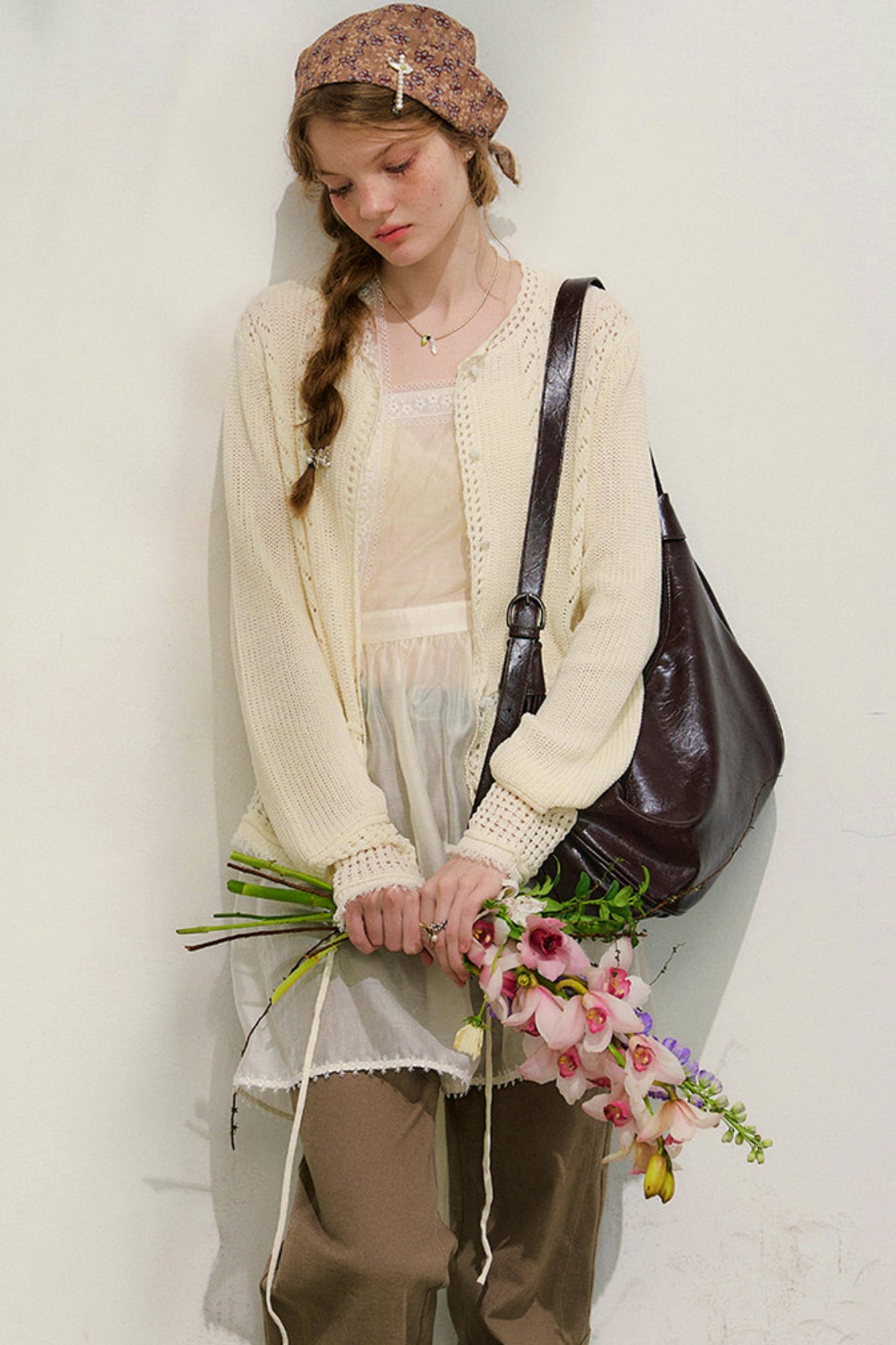 ストリートニットカーディガン