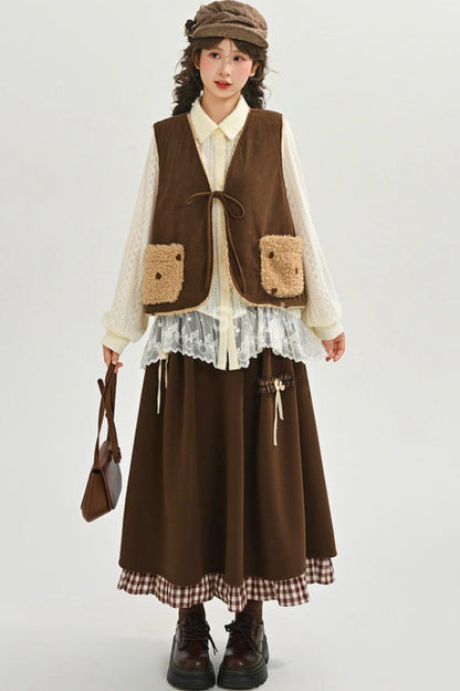 Mori Lace Patchwork Blouse