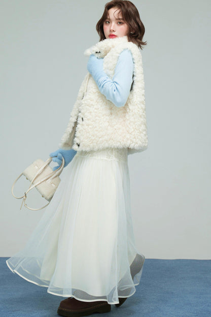 リバーシブルココナッツクリームベスト