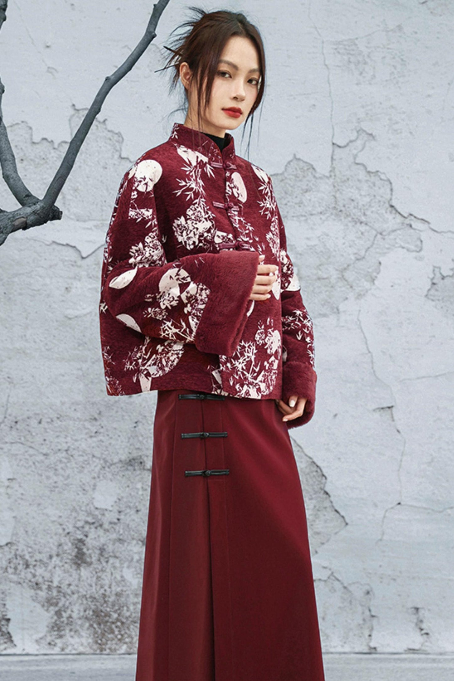 シニールバンブーリーフコート