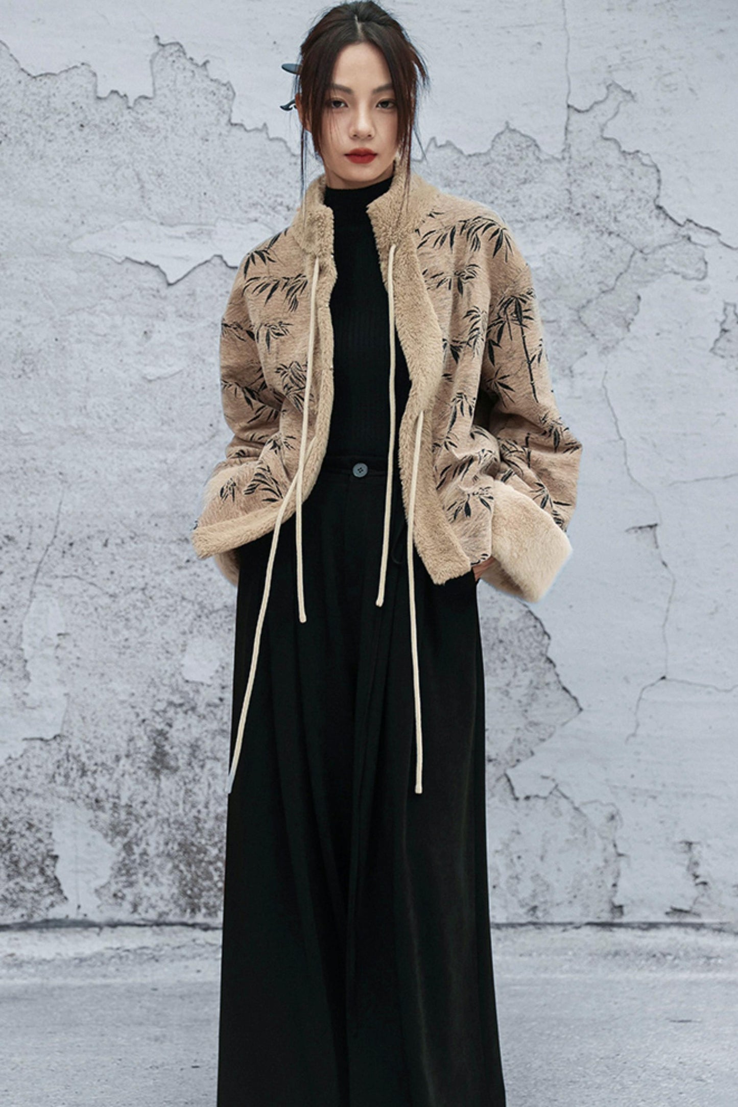 バンブーリーフウールンコート