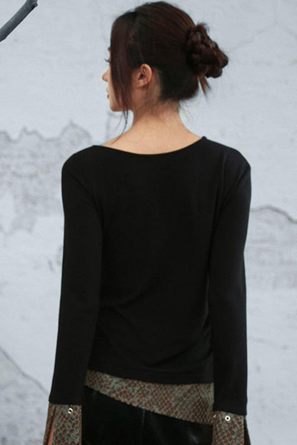 フィッシュスケールジャカードトップス