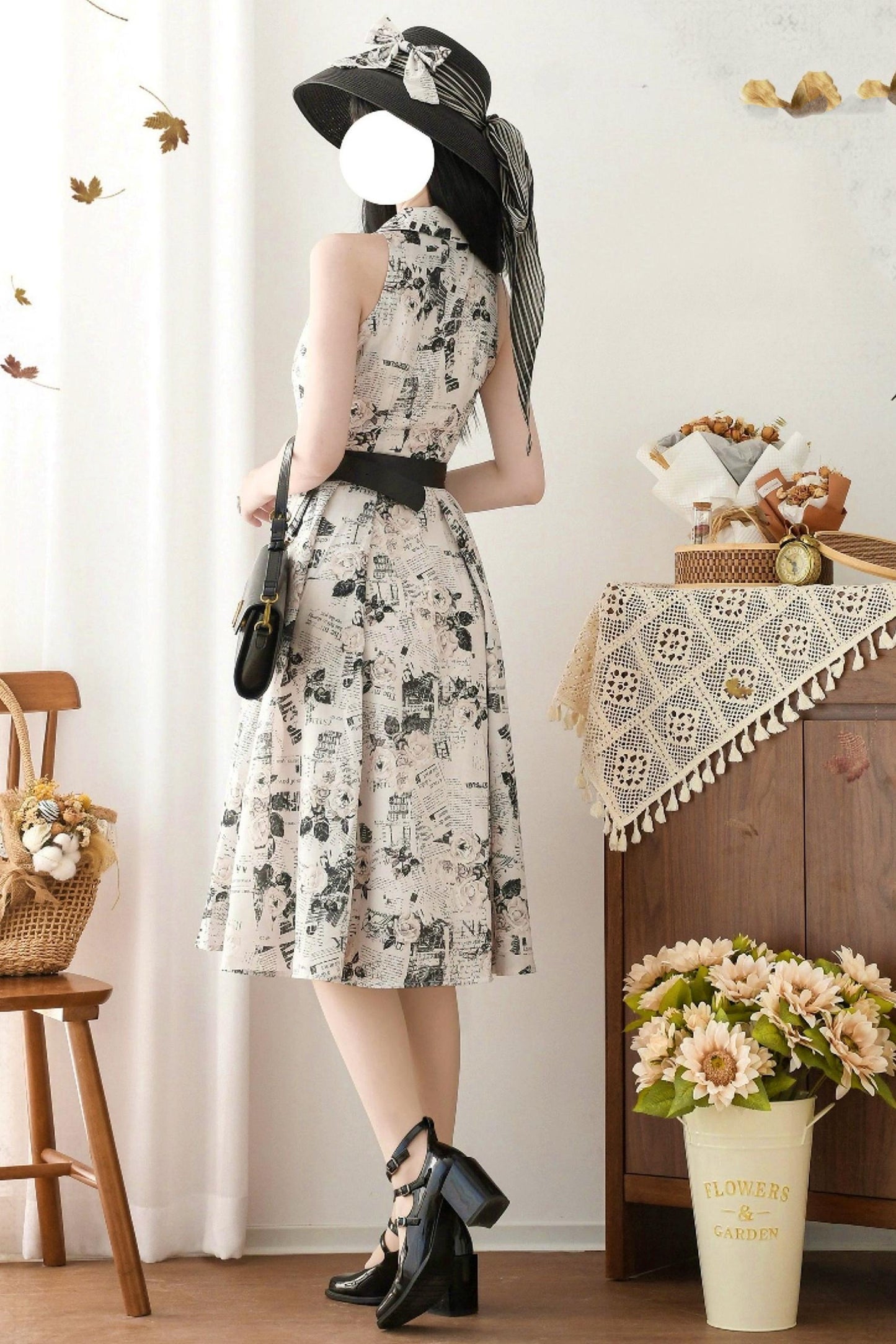 Französisch Elegantes Flare-Kleid