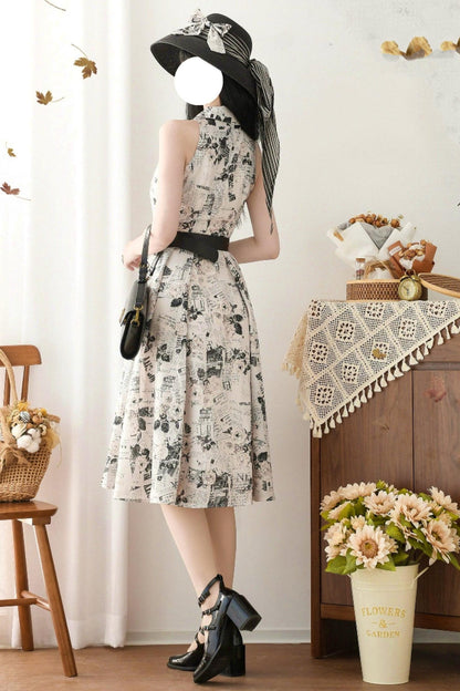 Französisch Elegantes Flare-Kleid
