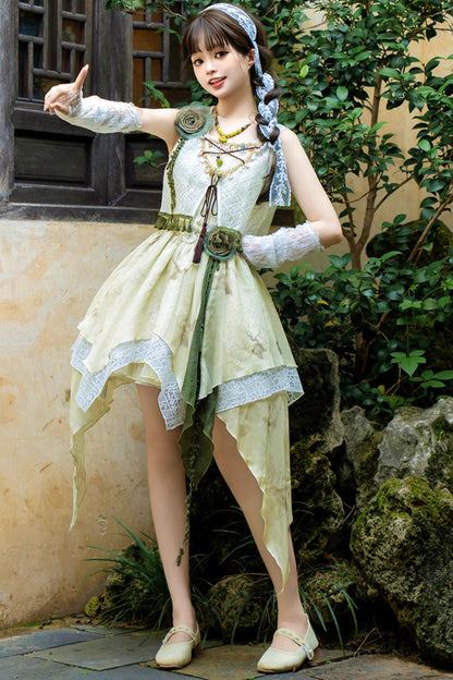 スウィートリゾートスタイルロリータサンドレスセット