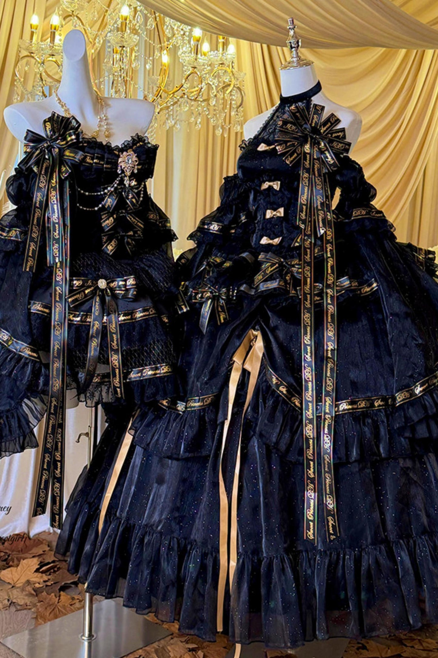 Elegant Gothic Lolita Dress + Accessories