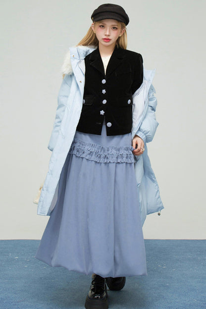 スウィートハートラッフルドバッドスカート