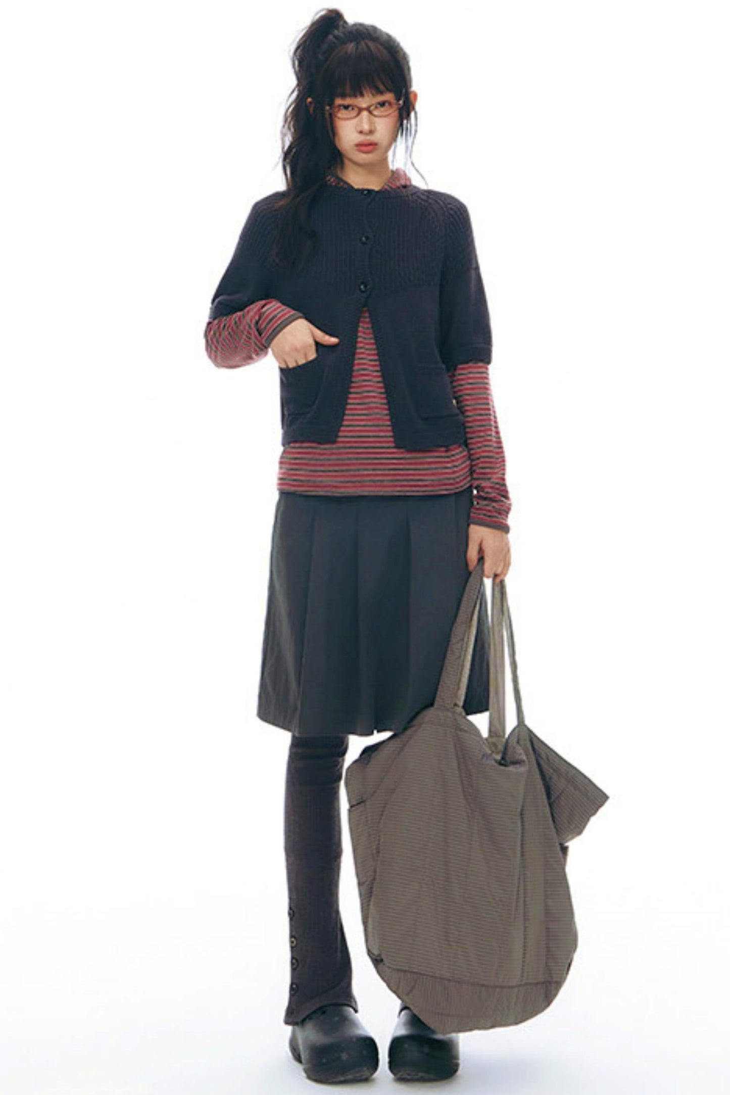 Y2Kニットカーディガン