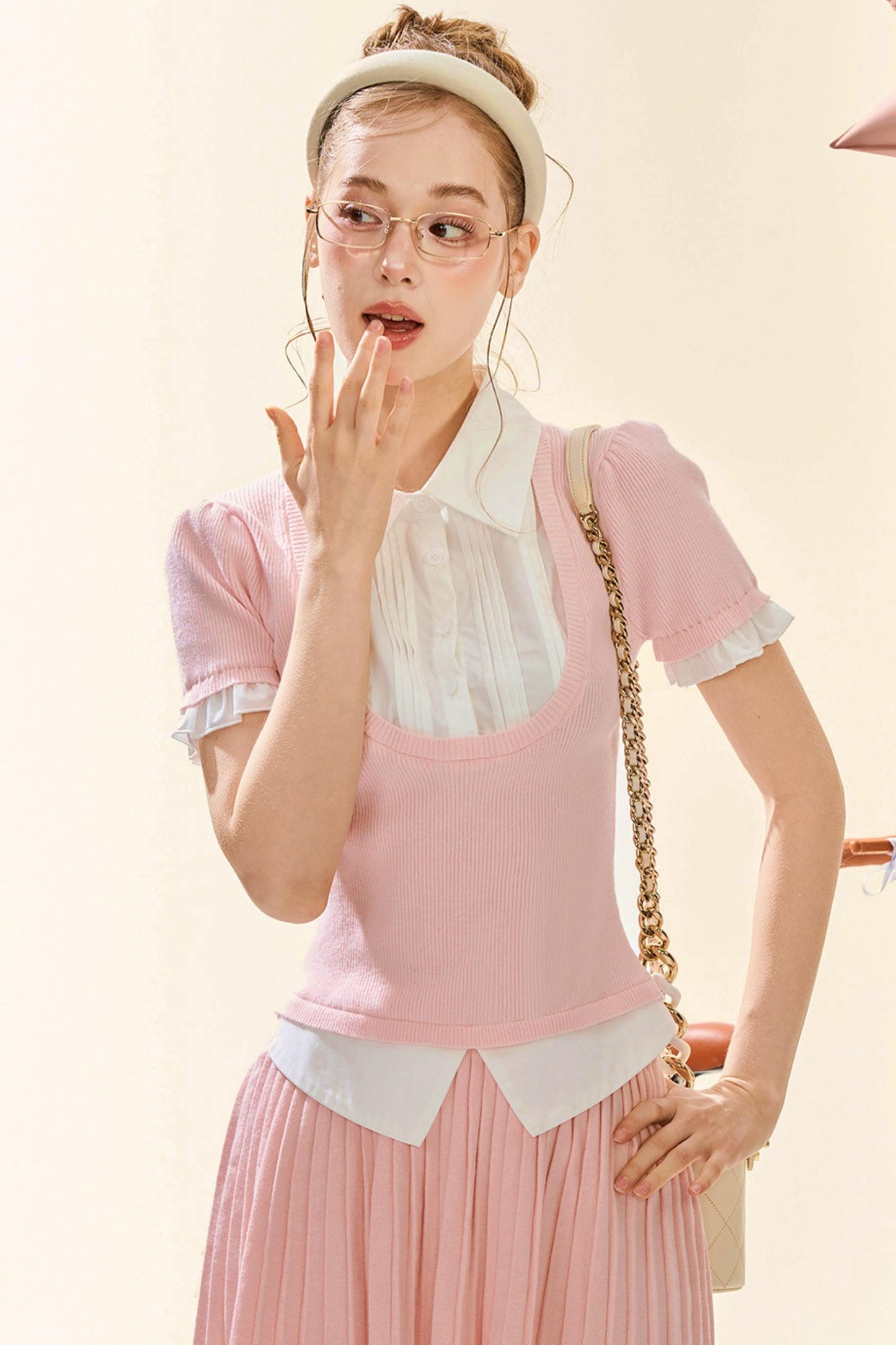 Pink Preppy Girl Set