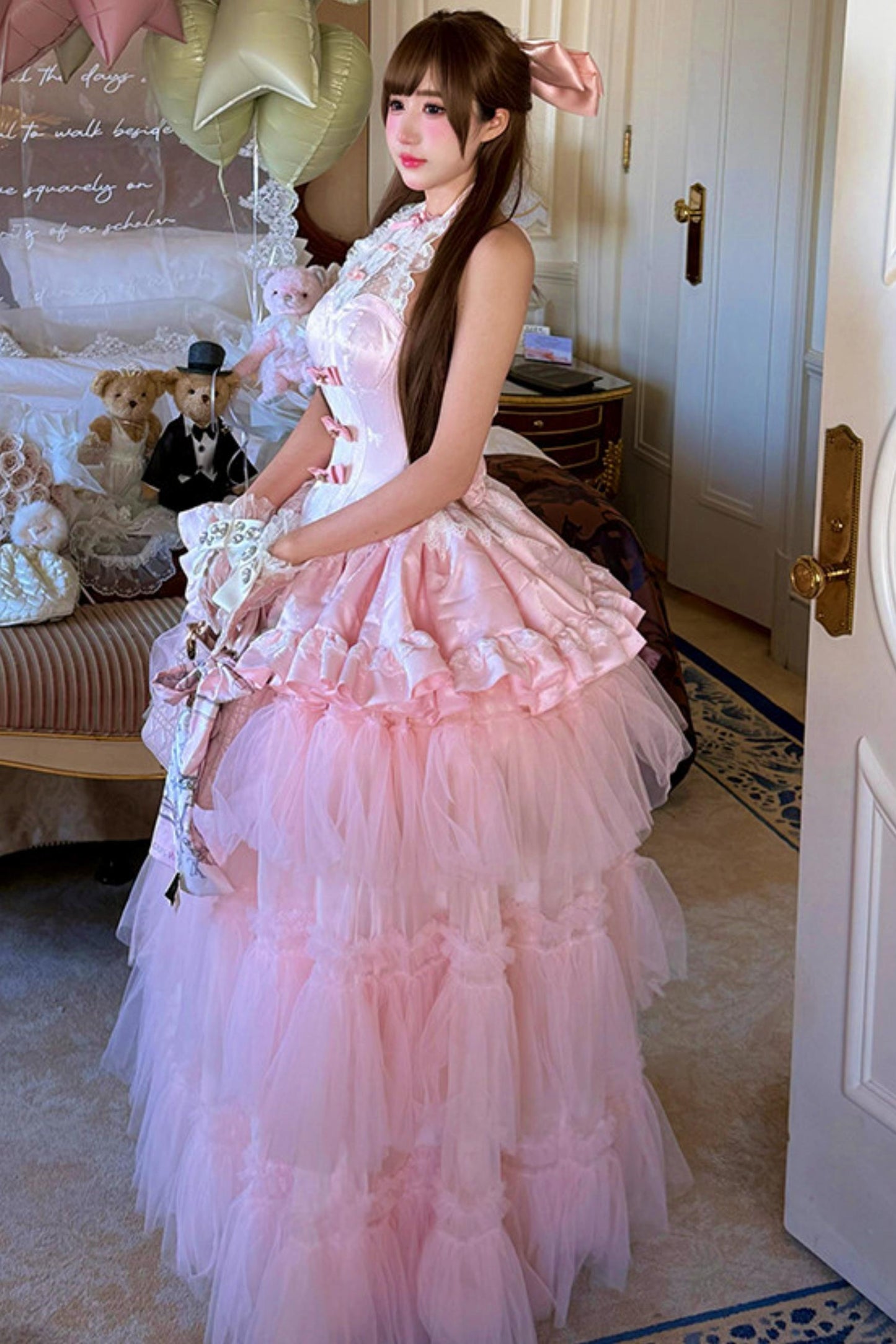 Romantic Pink Princess Dress (Pre-order)