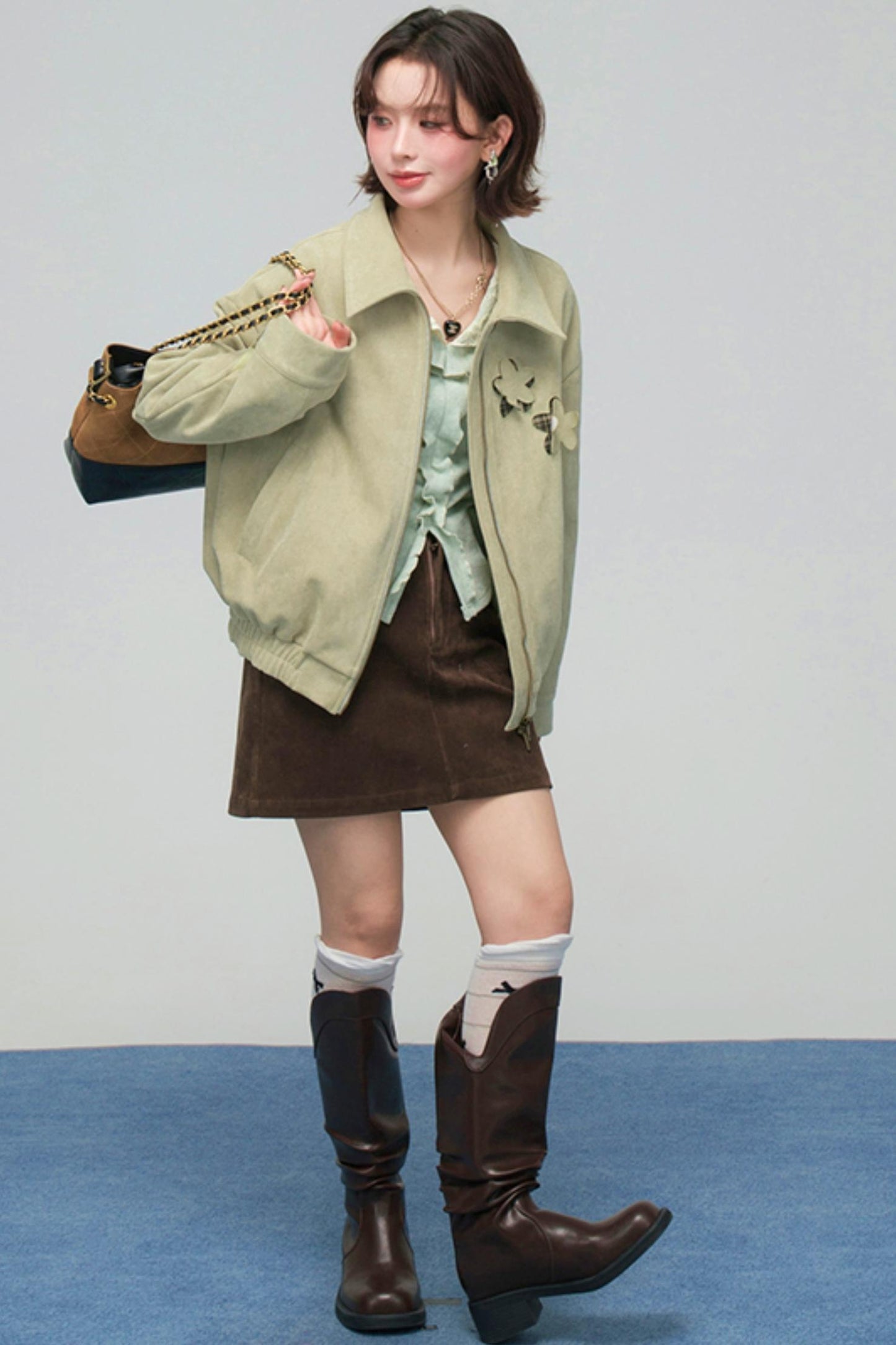 プチレトロパッチワークジャケットセット