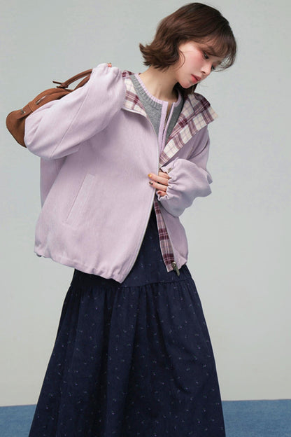 コーデュロイフローラルティアードスカート