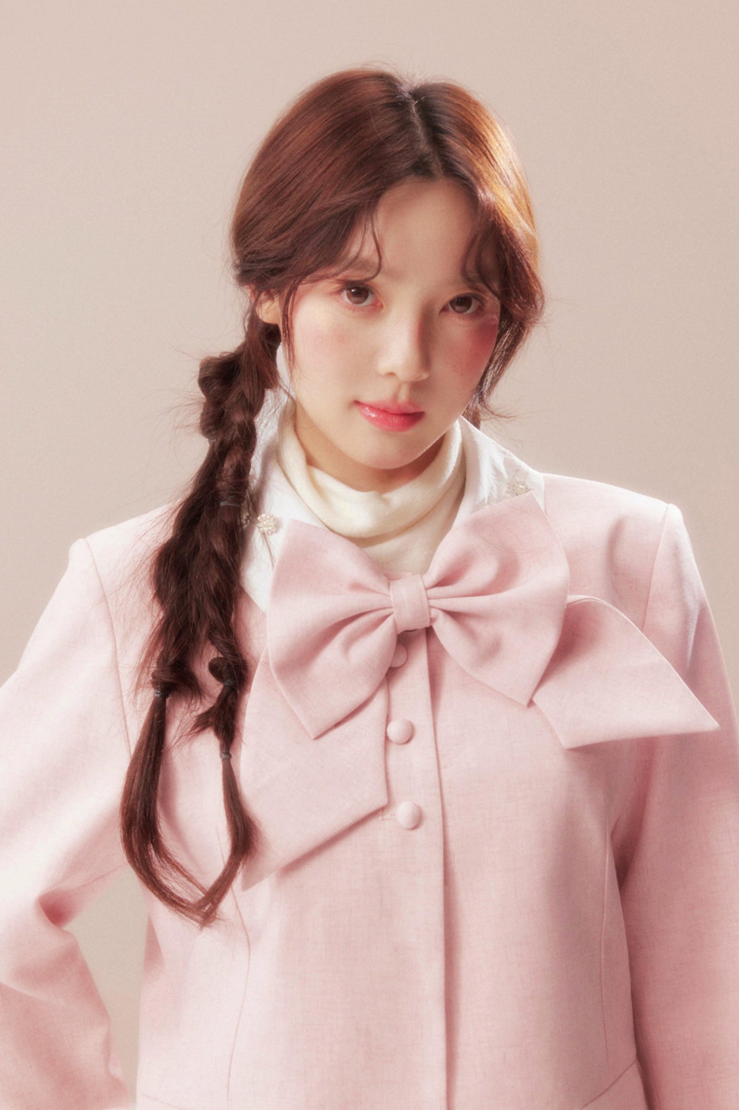 Eden Garden Pink Jacket + High Waist A-line Skirt