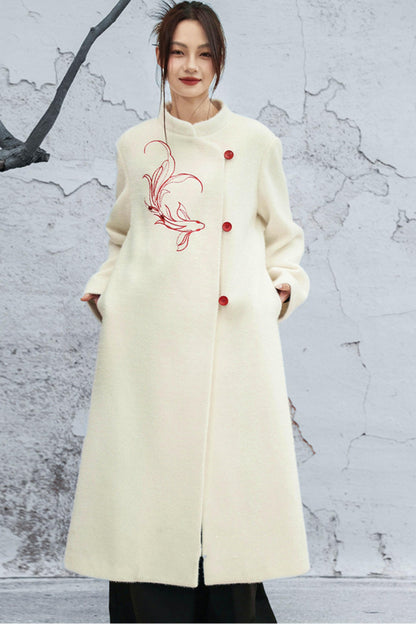 フォーミンクエンブロイダードコート