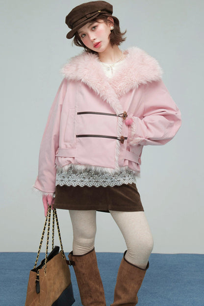 フラッフィートリムジャケット