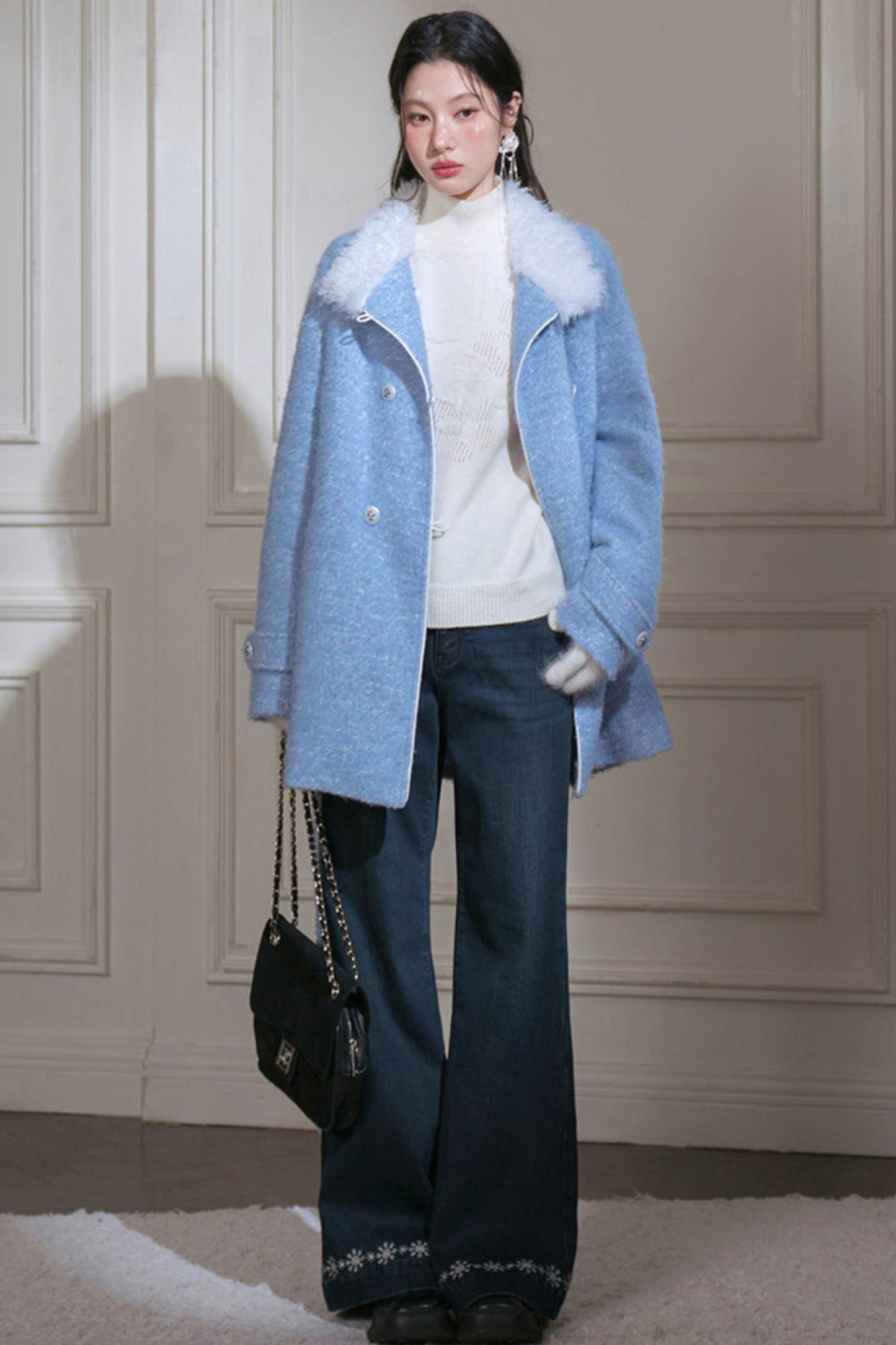 Milky White Turtleneck Top