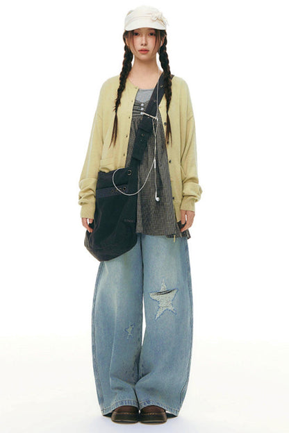 Cardigan in maglia con coulisse