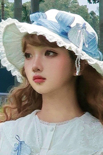 Blue Marine Fairy Lace Lolita Dress + Top + Skirt