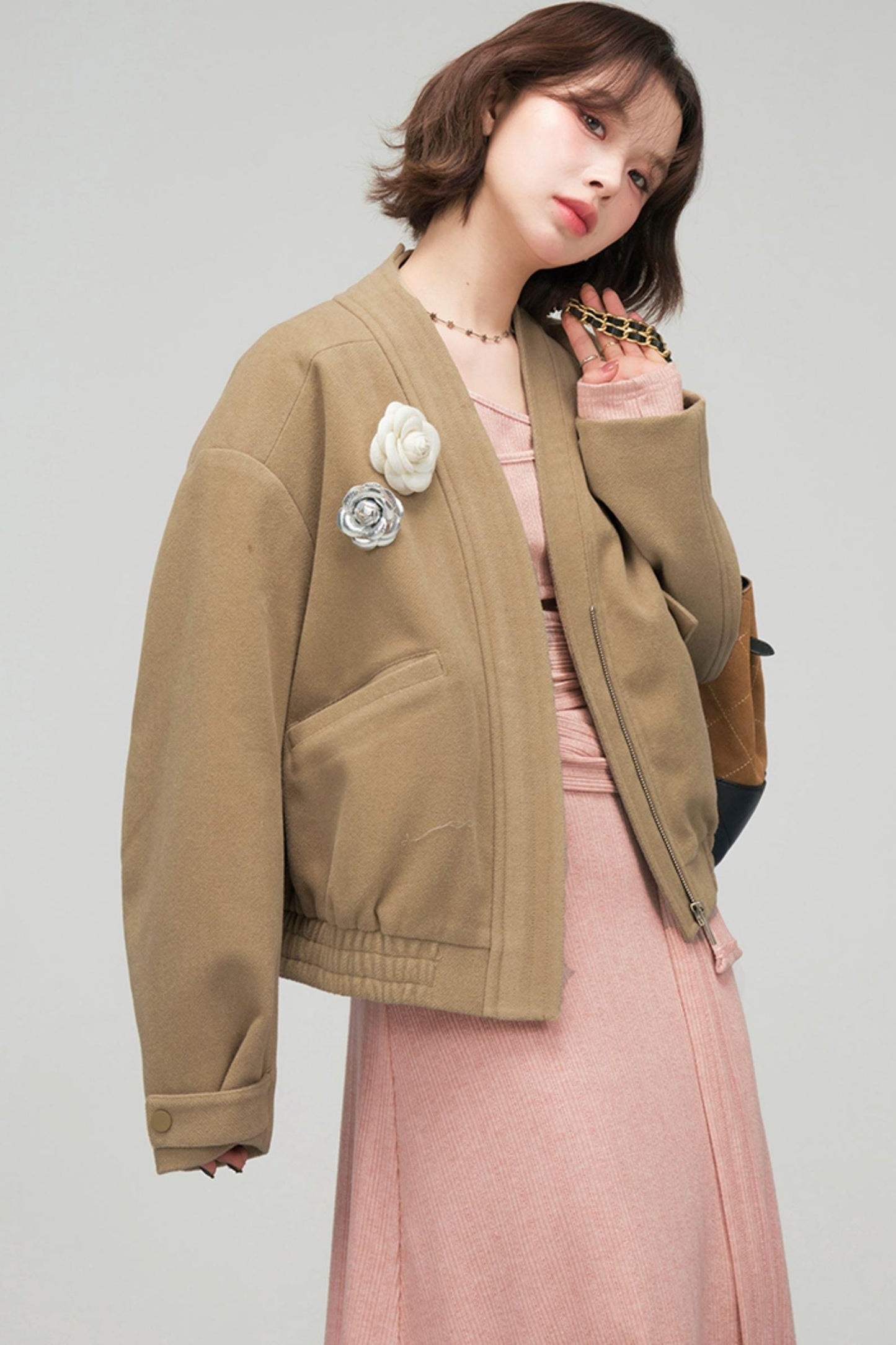 スイートロングニットドレス