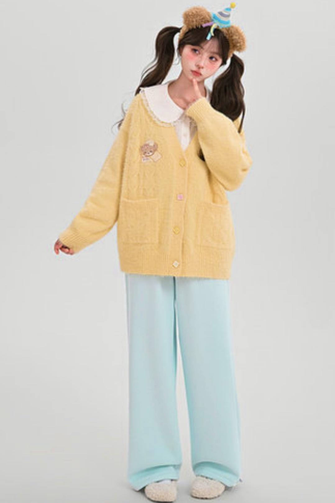 Sweet Fleece-Lined Wide Leg Pants