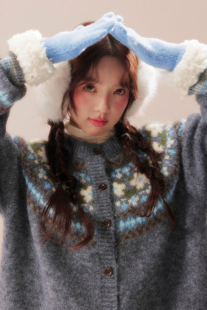 Island Bubble Fair Isle Cardigan