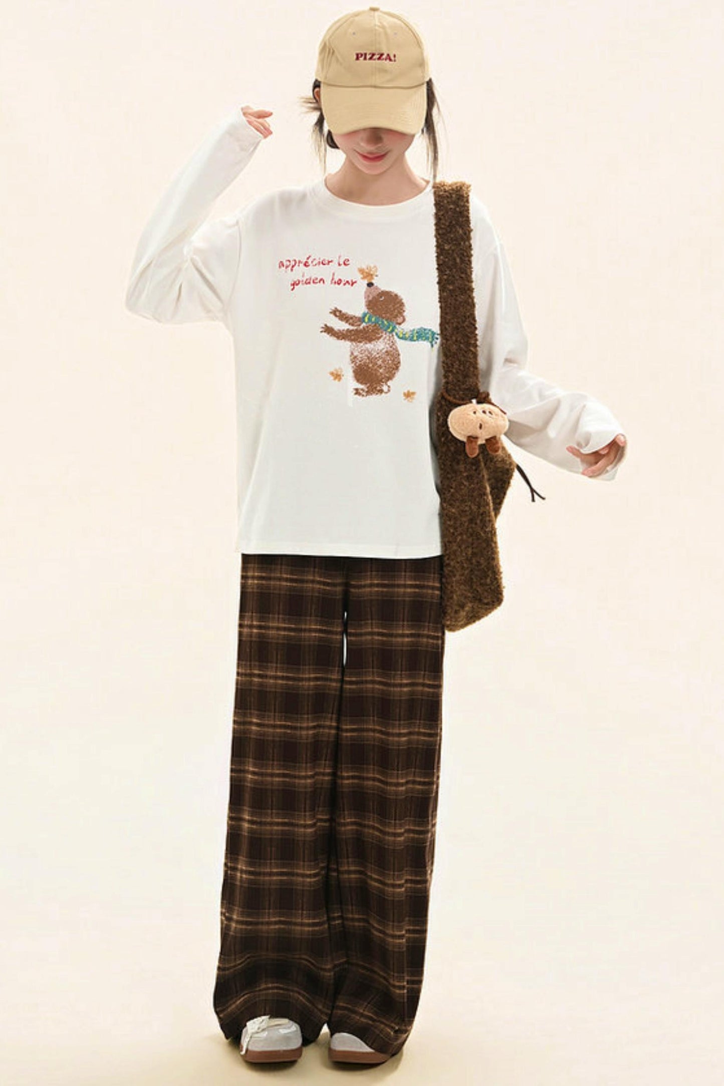 スイートベアプリントトップス