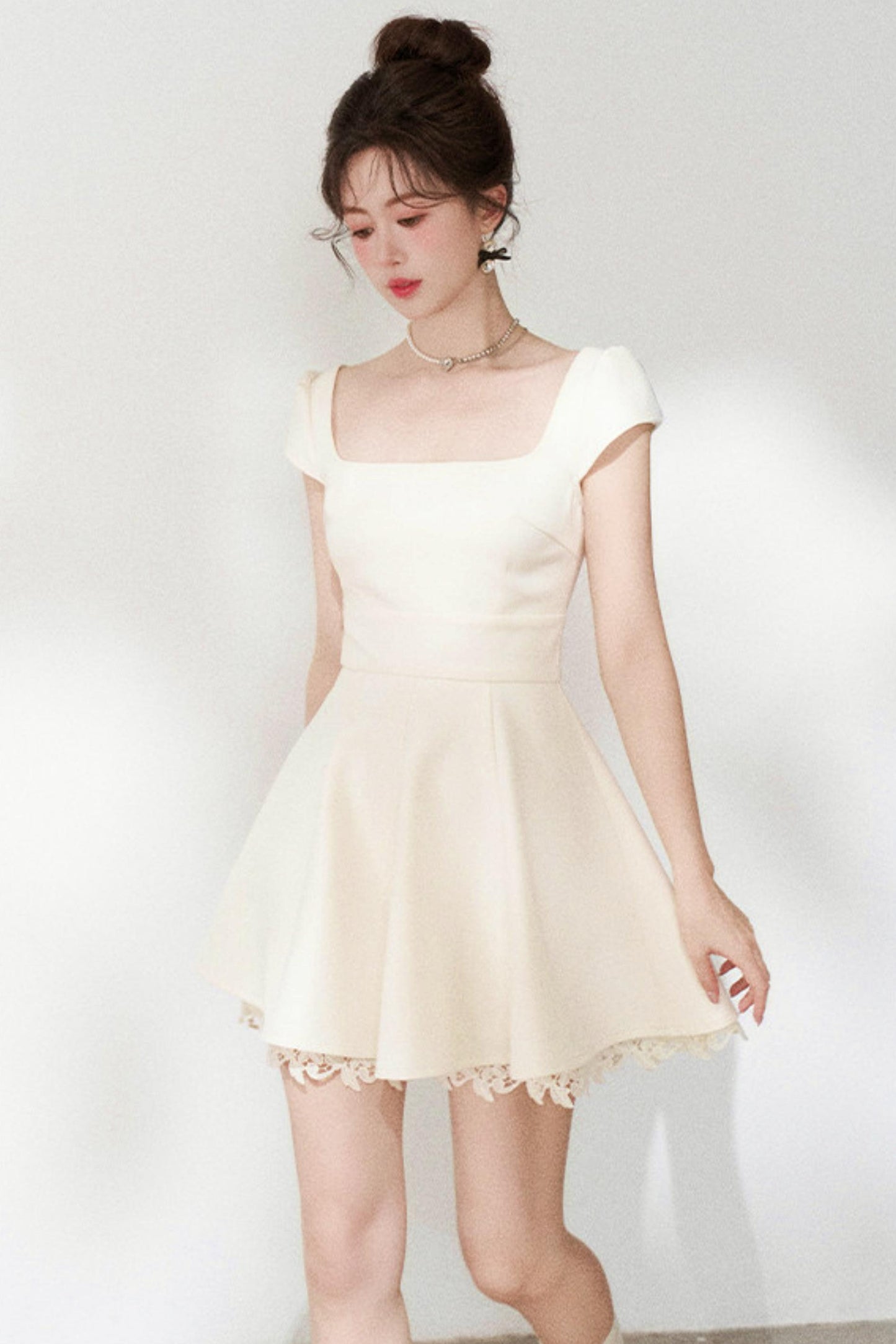 Lace Patchwork Sweet Dress