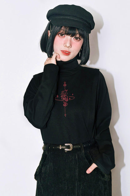 アンブライドチェスハイネックトップス