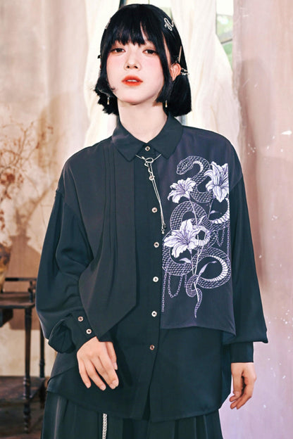 Dark Realm Chiffon Blouse