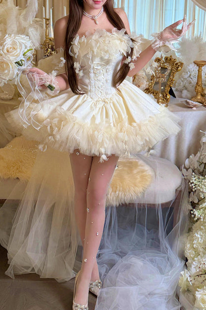 Flower Tulle Princess Dress + Accessories