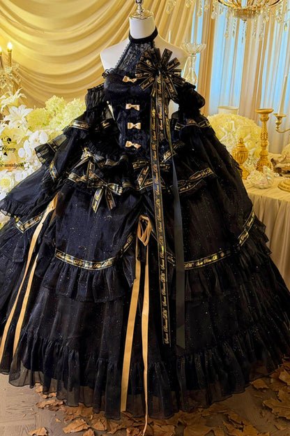 Elegant Gothic Lolita Dress + Accessories