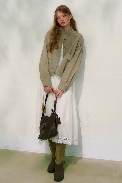 카폭 레터 페티 재킷